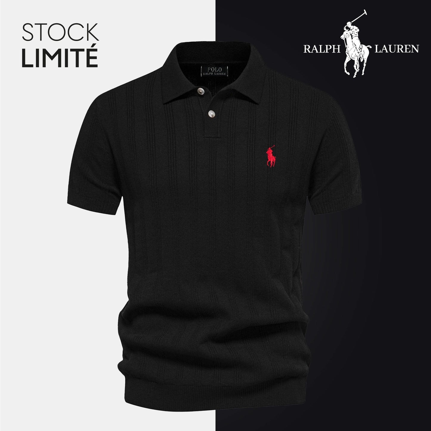 RL Polo Homme Maille Texturée RL